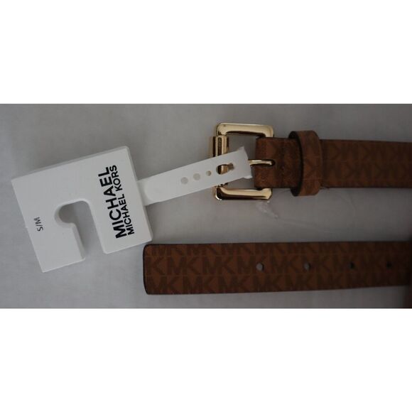Michael Kors 556353C 235 Women Sz S/M Brown MK Logo Fanny Pack Waist Belt Bag - Picture 5 of 9